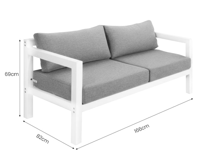 Sunbird Outdoor Sofa Sectional Loveseat Set- 4 Seat