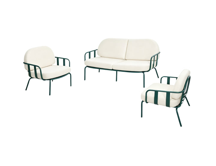 Fantail Outdoor Sofa Sectional Loveseat Set - 4 Seat