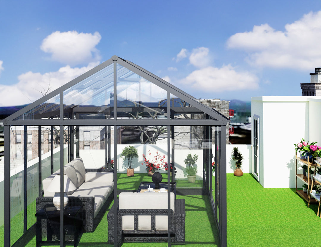 Olympus Glasshouse Size: 3.94 x 3.19 x 2.9m