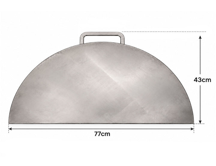 BASIN Half Moon Cooking Plate for 75cm Fire Pit
