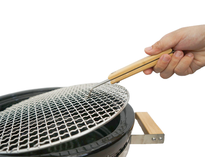 Hibachi Tabletop BBQ Grill with Searing Plate & Oil Tray - Round