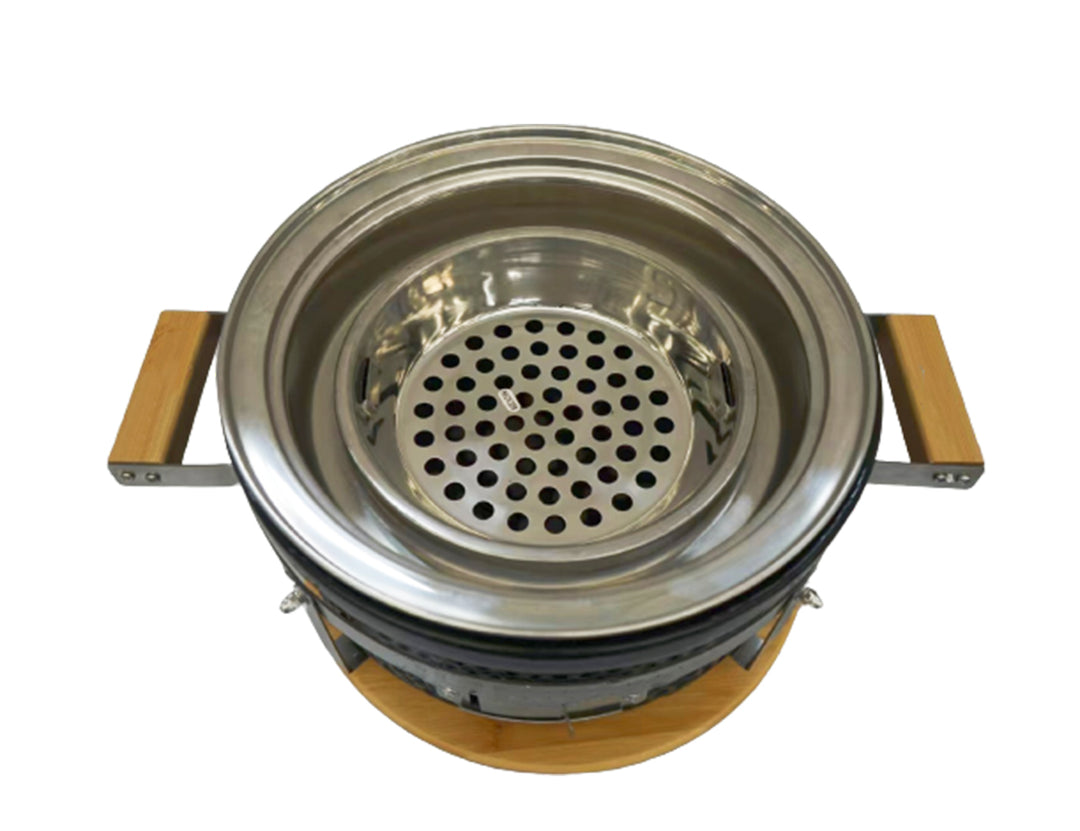Round Hibachi Searing Plate & Oil Tray