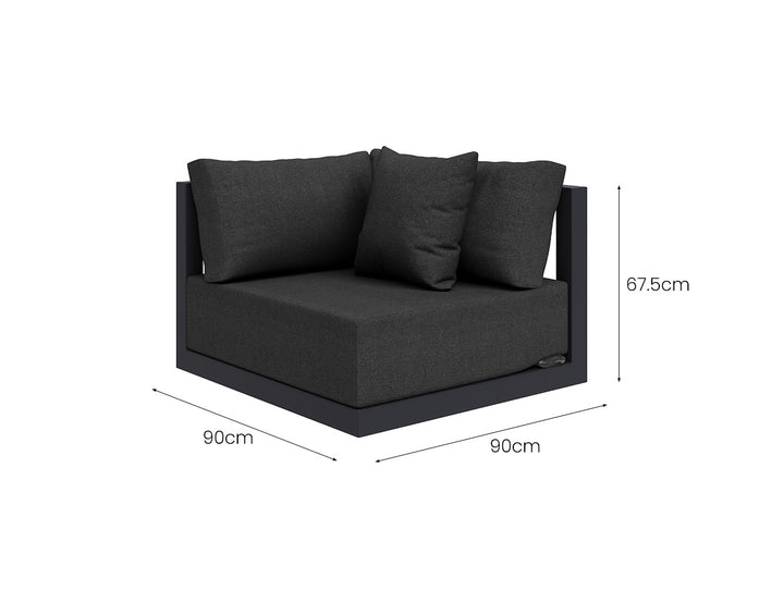 Ibis 2.0 Outdoor Corner Sofa Set - 4pcs, ,