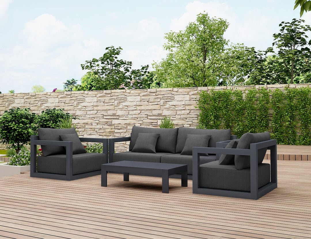 Ibis 2.0 Outdoor Lounge Sofa Set - 4pcs, ,