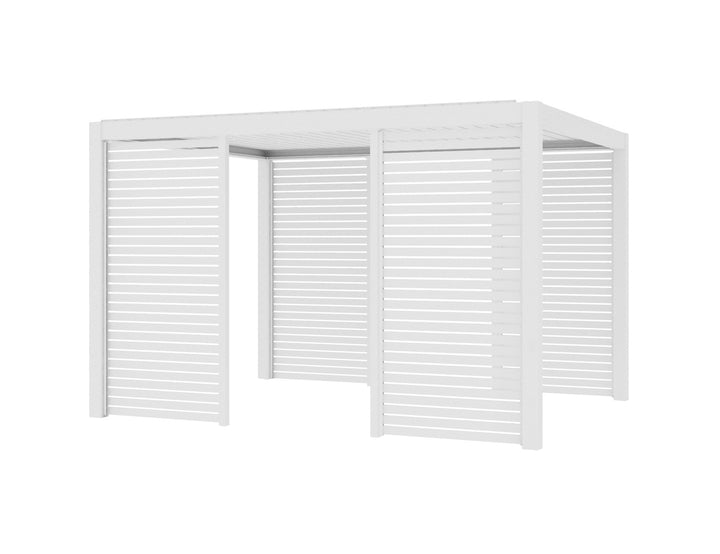 Mediterranean SKY Pergola Slatted Privacy Wall