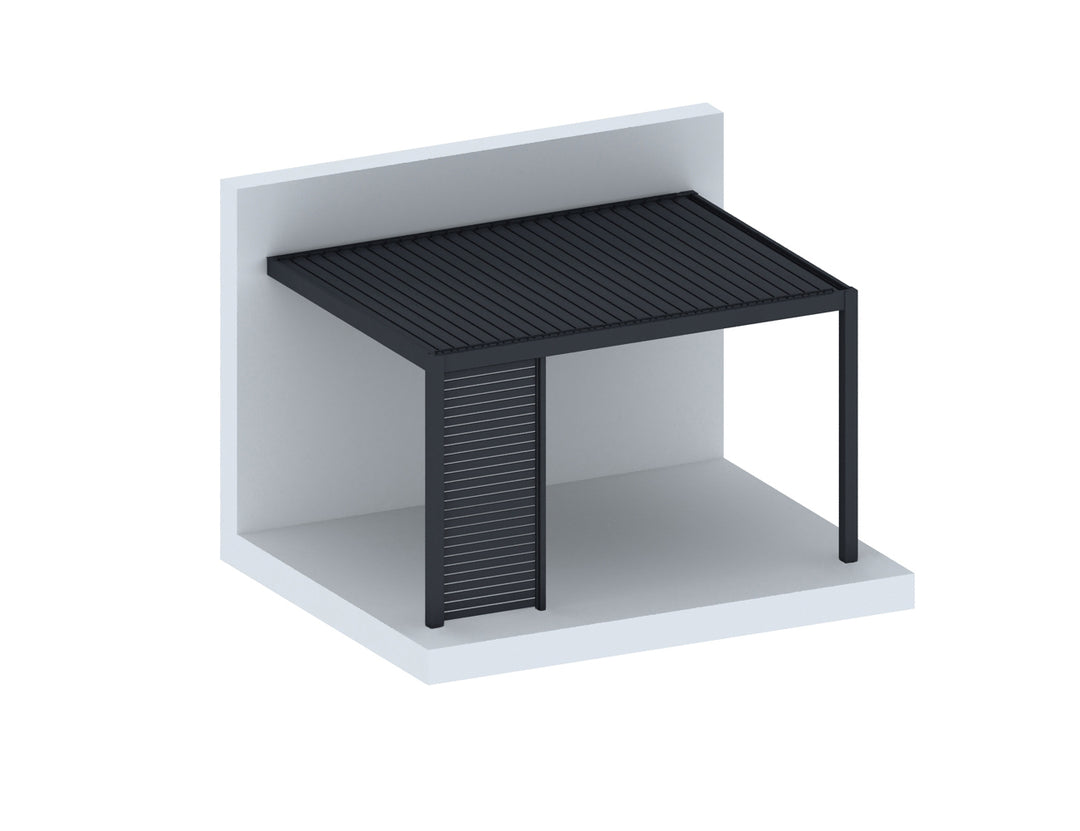 Mediterranean SKY Pergola Slatted Privacy Wall