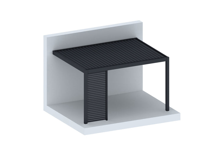 Mediterranean SKY Pergola Slatted Privacy Wall