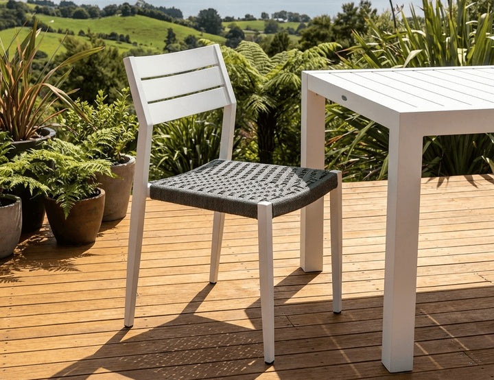 Passerine 2.0 Aluminium and Rope Outdoor Dining Chair