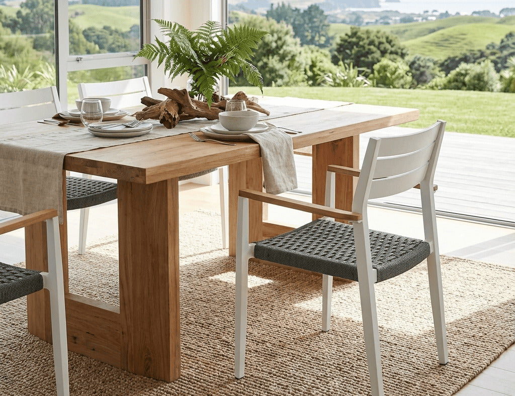 Albatross 2.0 Aluminium and Rope Outdoor Dining Chair