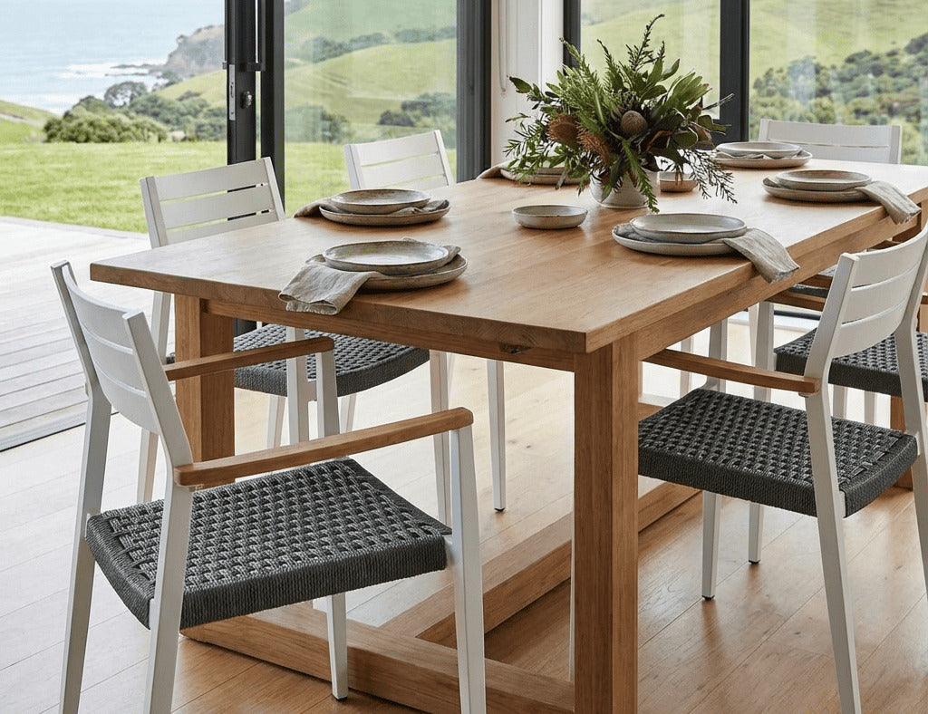 Albatross 2.0 Aluminium and Rope Outdoor Dining Chair