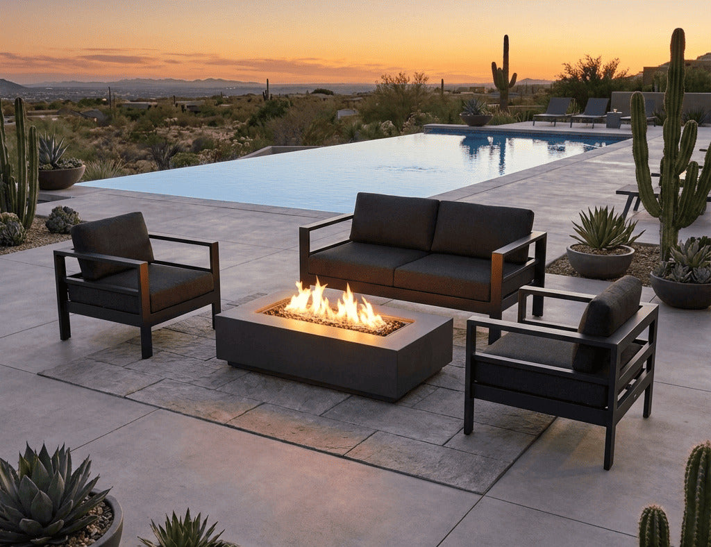 Sandpiper 2.0 Outdoor Sofa Sectional Loveseat Set- 4 Seat