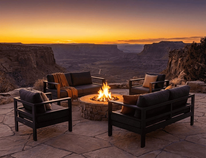 Sandpiper 2.0 Outdoor Sofa Sectional Loveseat Set- 4 Seat