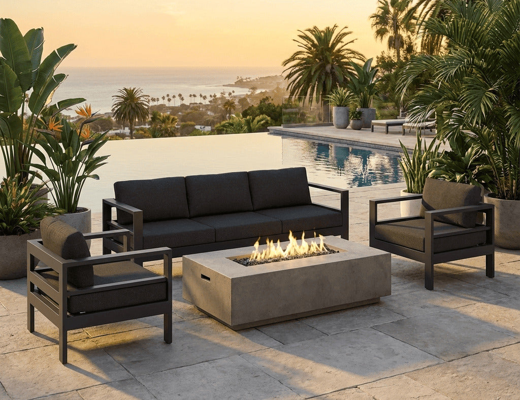 Sandpiper 2.0 Outdoor Sofa Sectional 3 Seater Set- 5 Seat