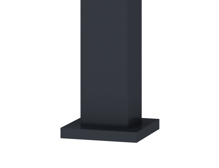 Baltic Manual Freestanding Louvre Roof Aluminium Pergola, Size: 4 x 4m, Colour: Black
