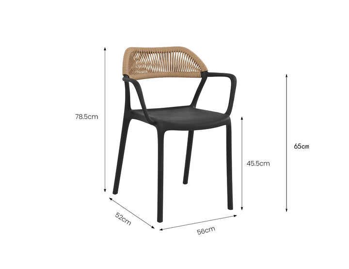 Aiden Stackable Dining Armchair