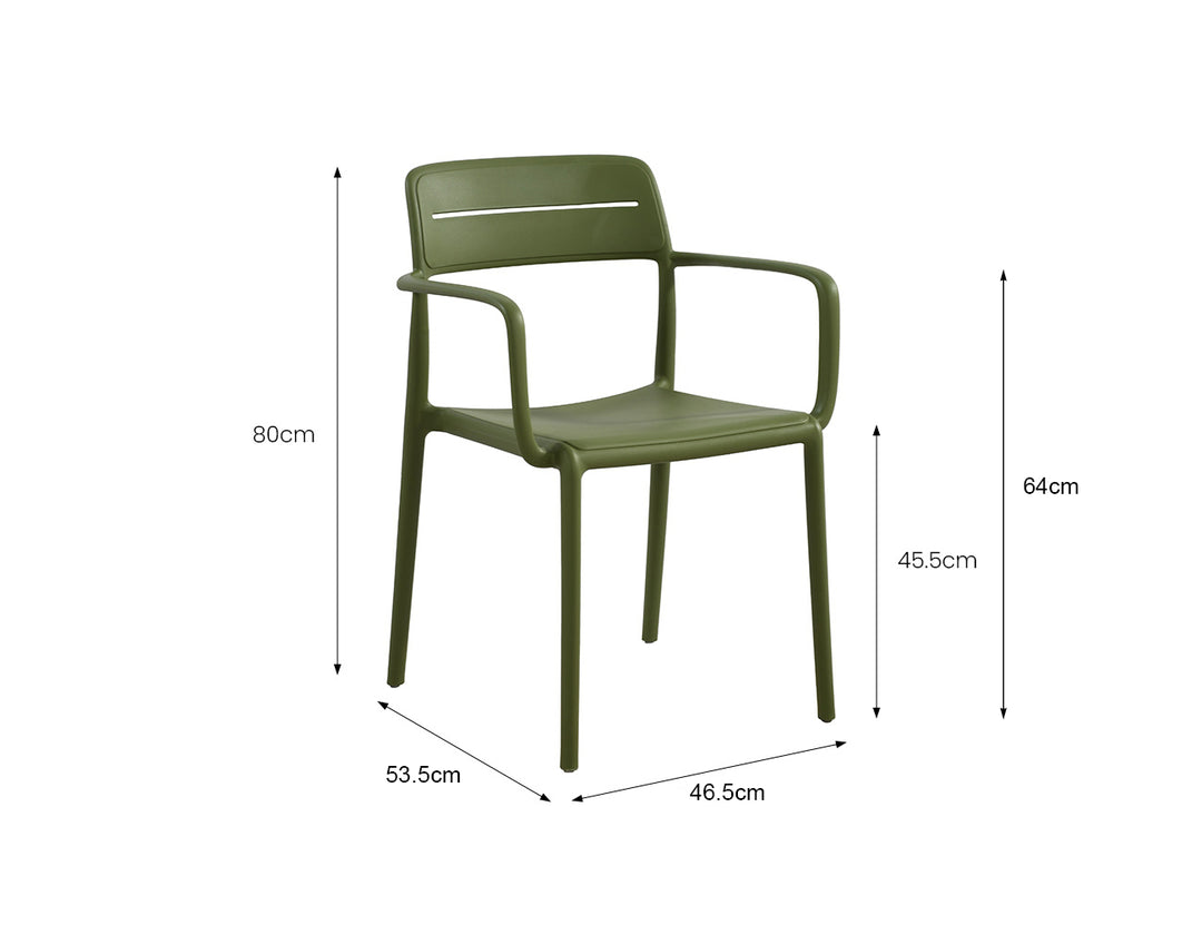 Aha Stackable Dining Armchair