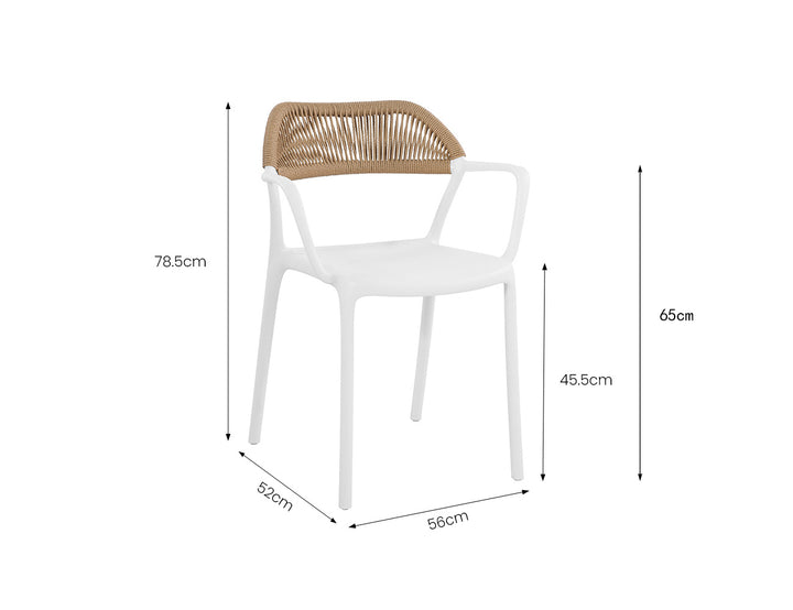 Aiden Stackable Dining Armchair