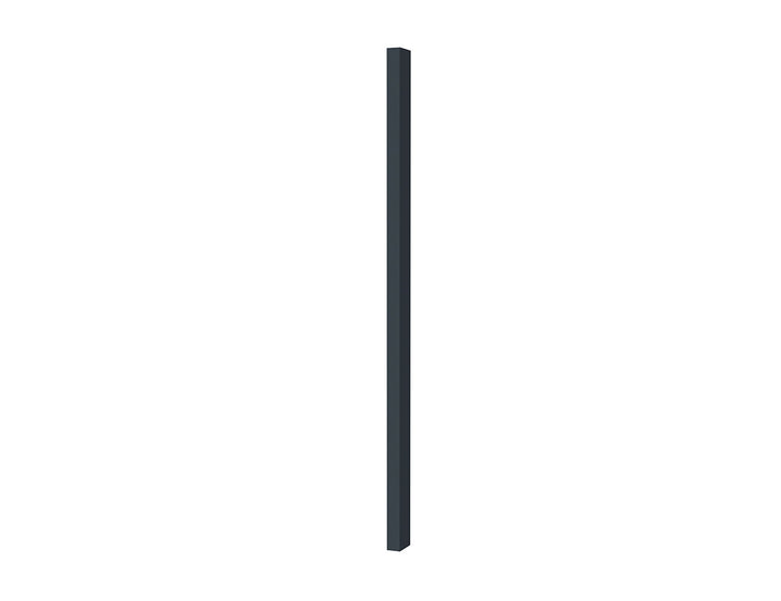 Blind post, Size: 2.8m, Colour: Black