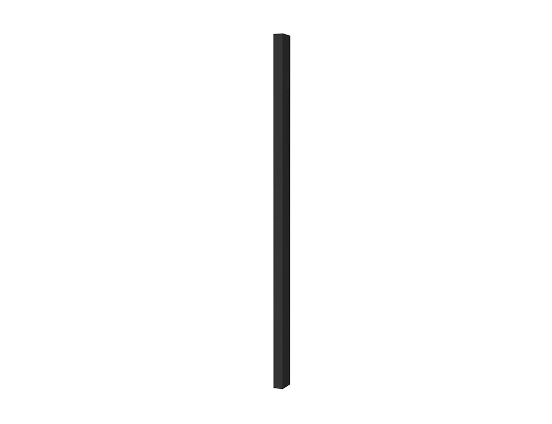 Blind post, Size: 2.8m, Colour: Black