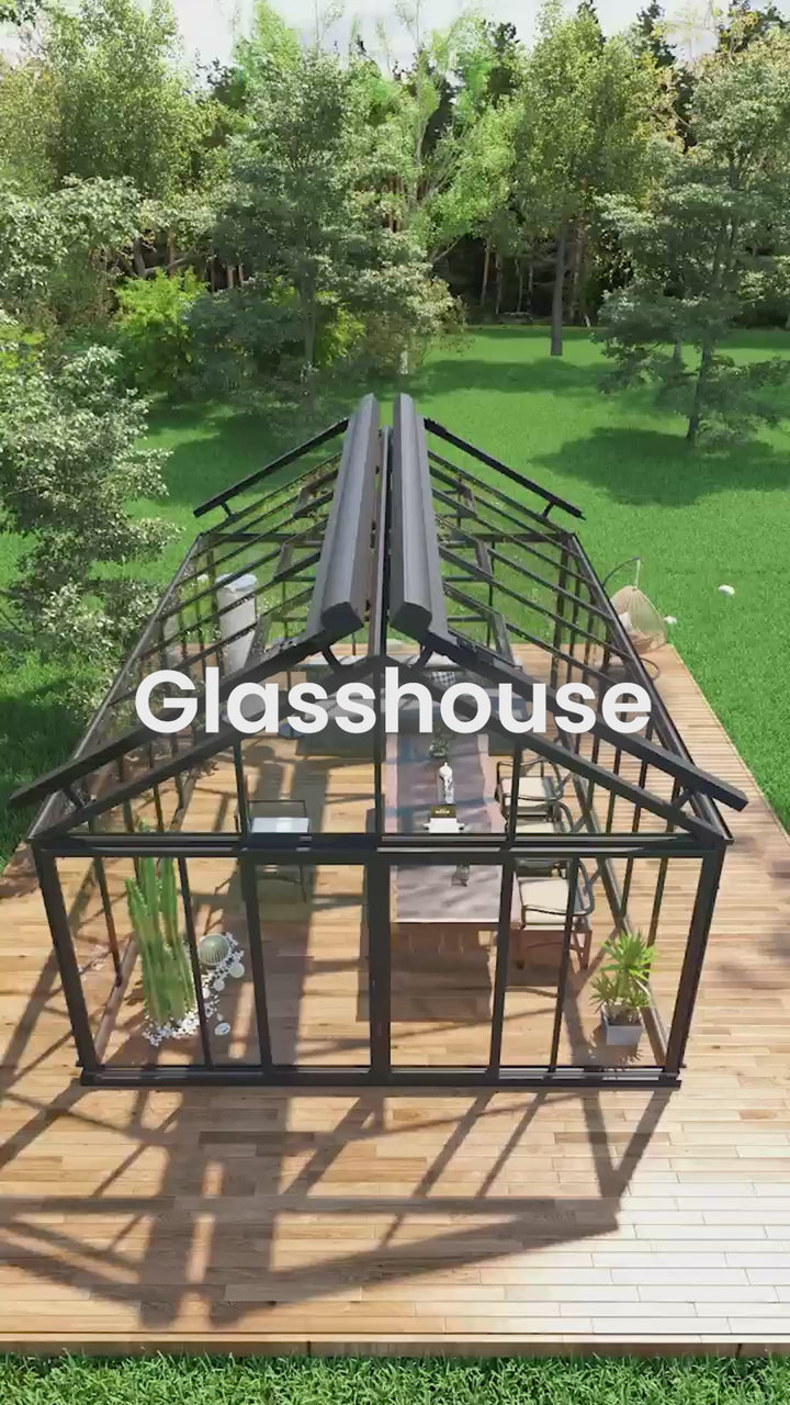 Olympus Glasshouse Size: 3.94 x 3.19 x 2.9m