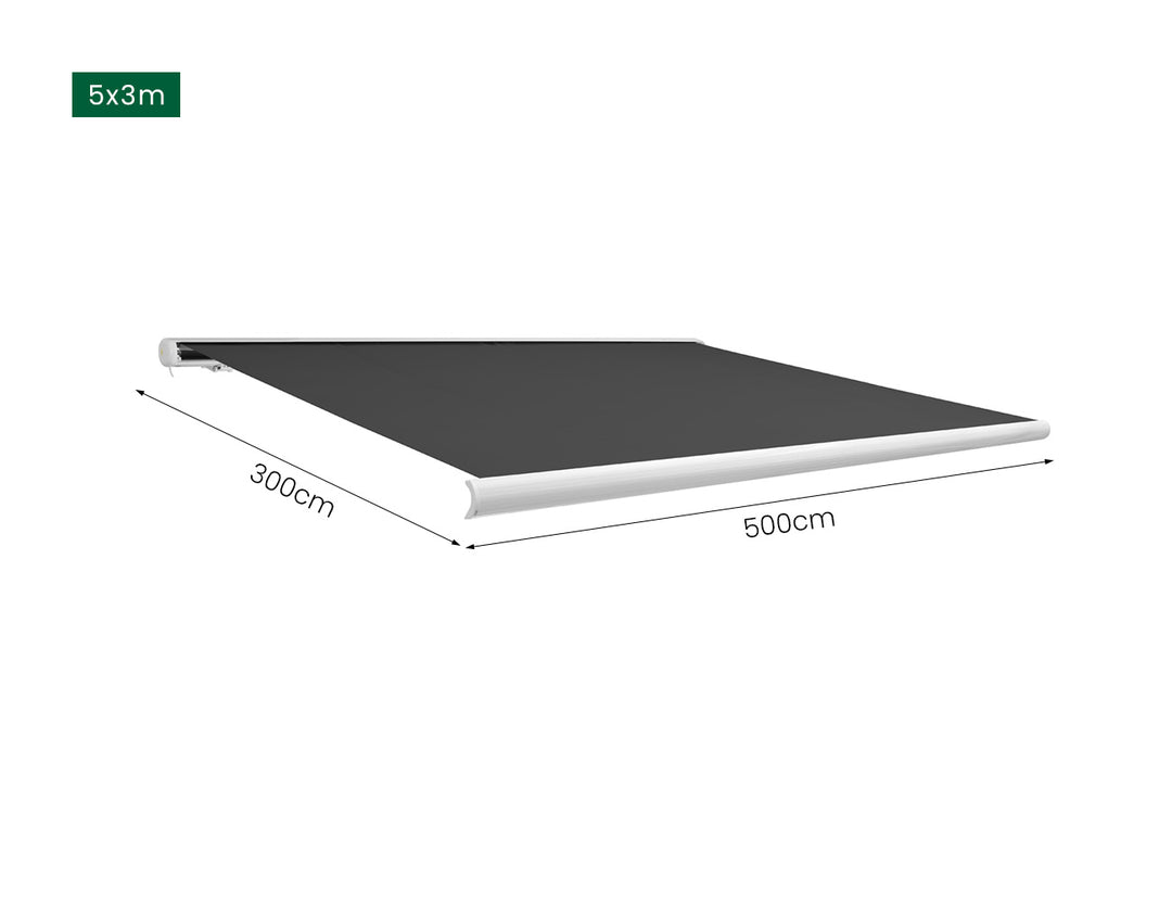 Rainier Full Cassette Motorised Retractable Awning