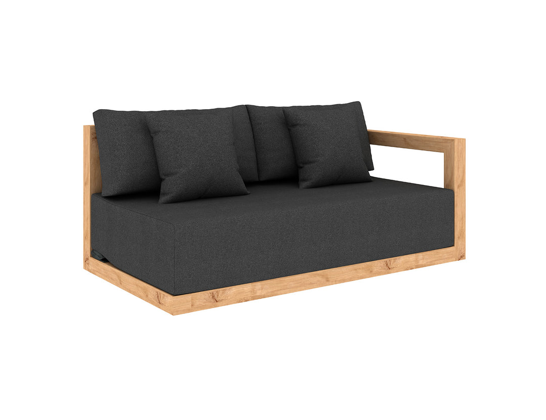 Ibis Outdoor Teak Corner Sofa Sectional U-Shape Set - 6pcs