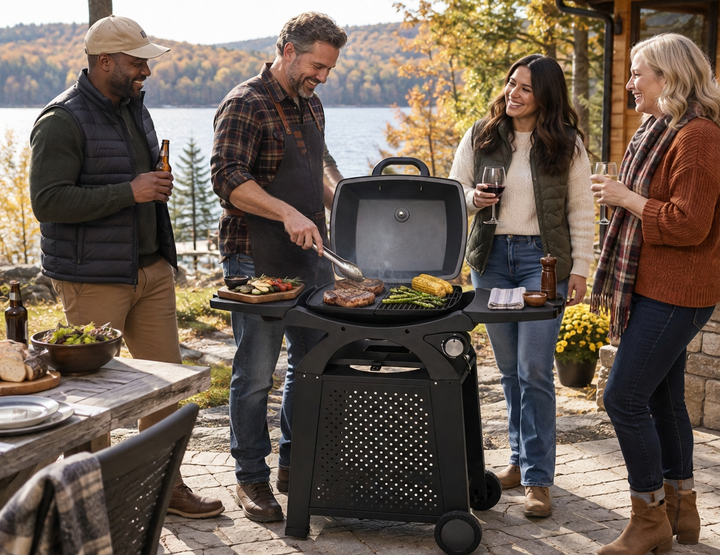 Rover Portable Gas BBQ & Trolley Set - Solo