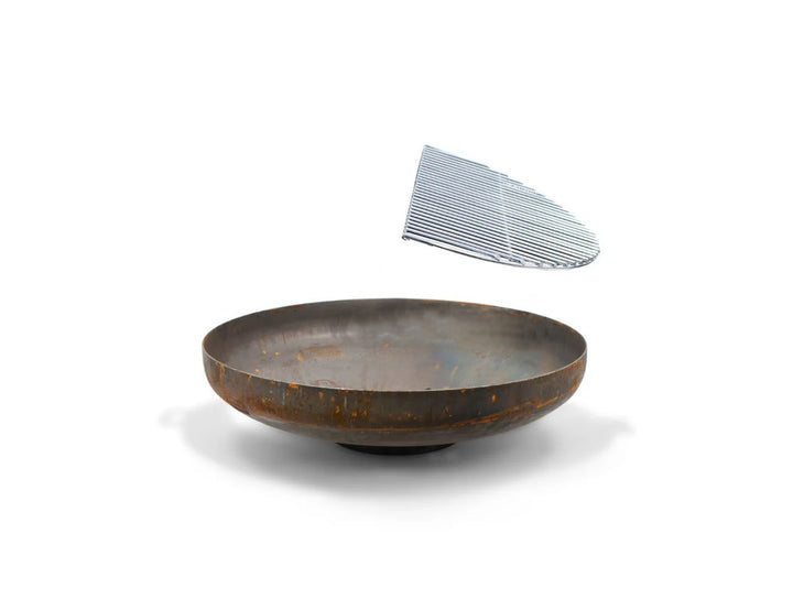 Corten Steel Fire Pit Bowl – 80cm Outdoor Brazier