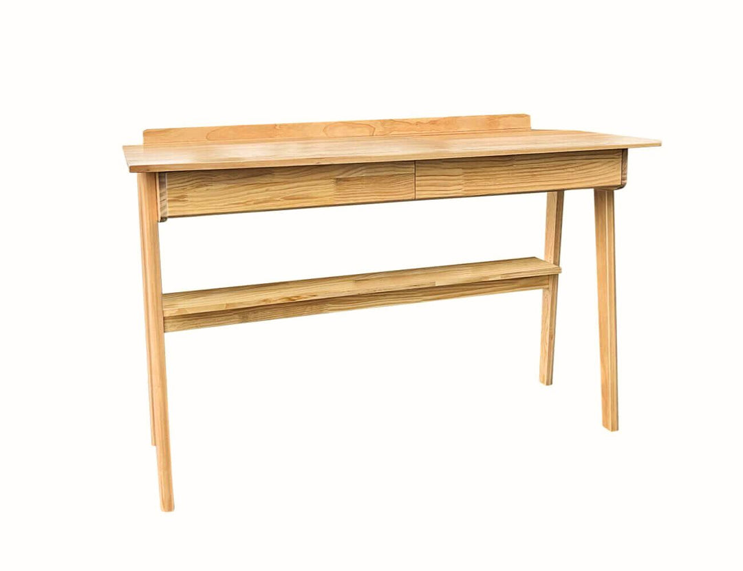 Pine Wood Study Computer Desk With Drawers- 120W x 75H cm
