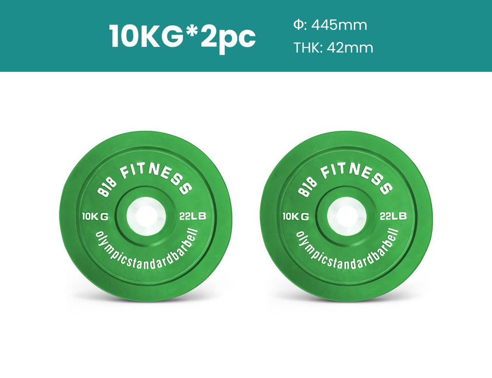 10kg Olympic Bumper Weight Plates x 2 Pieces