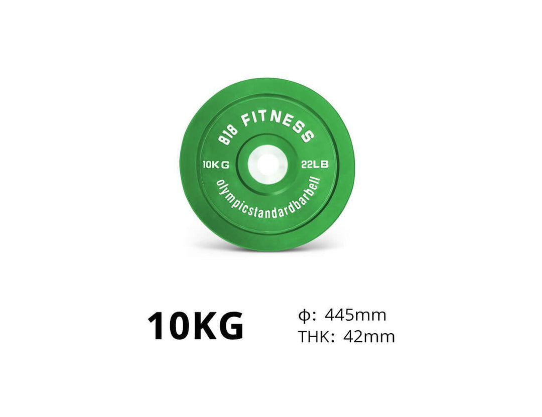 10kg Olympic Bumper Weight Plates x 2 Pieces