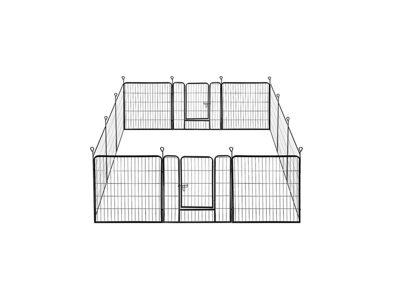 Dog Playpen 12 Panels - 80x80cm, ,