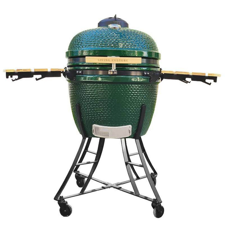 24-Inch Kamado Ceramic Charcoal Grill With Bonus Accessory Pack