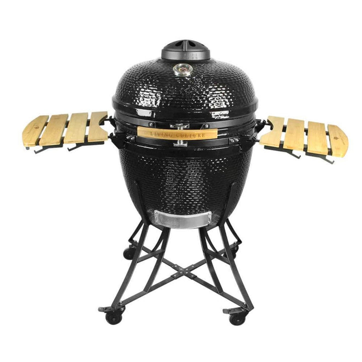 24-Inch Kamado Ceramic Charcoal Grill With Bonus Accessory Pack