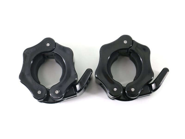 2pcs Barbell Collar Clips Dumbbell Clamps - Black