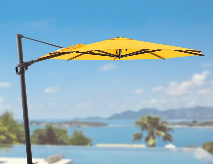 3m Cantilever Umbrella, Colour: Yellow,