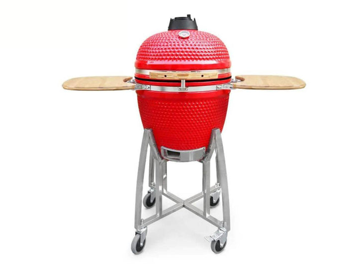 21-Inch Kamado Ceramic Charcoal Grill With Bonus Accessory Pack