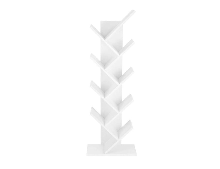 9-Tier Tree Bookshelf - White