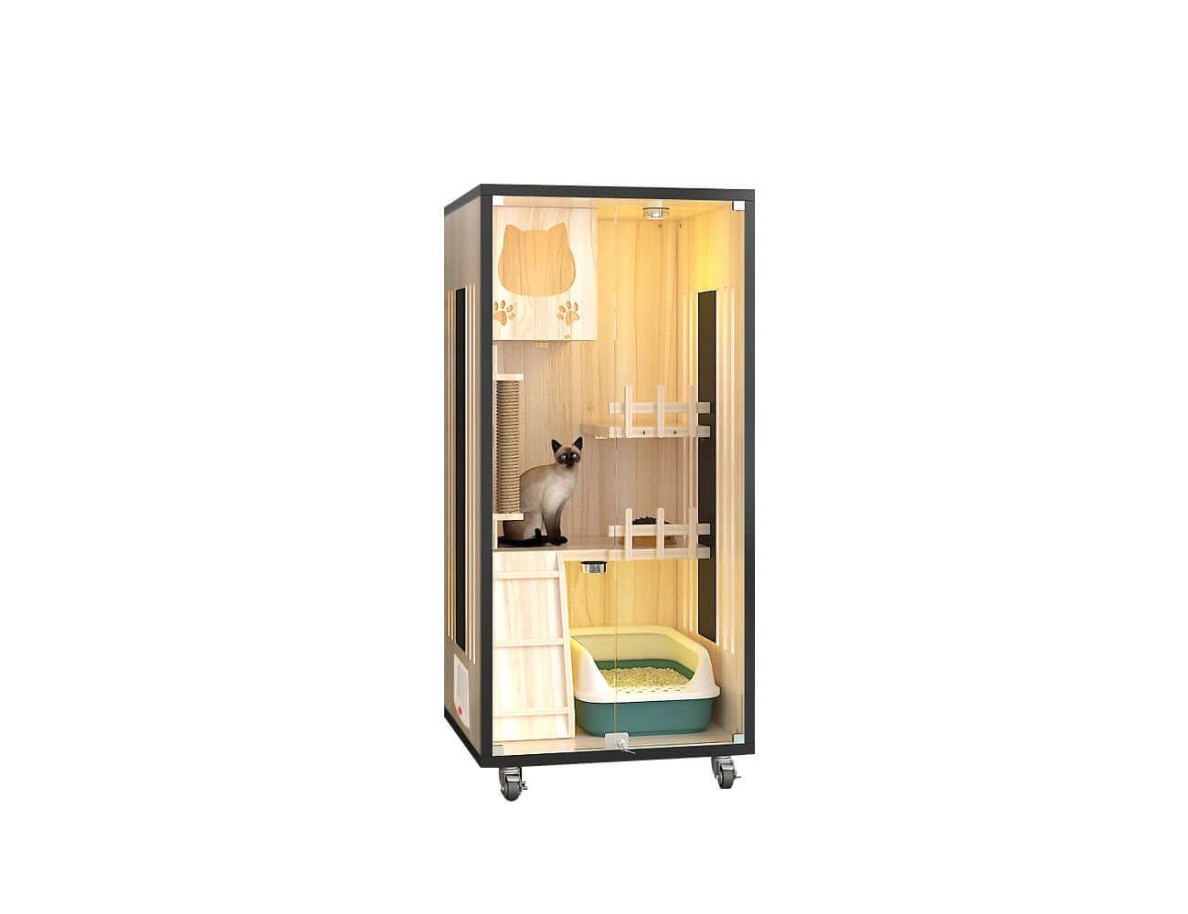 Luxury Cat Villa-60*60*120cm, ,
