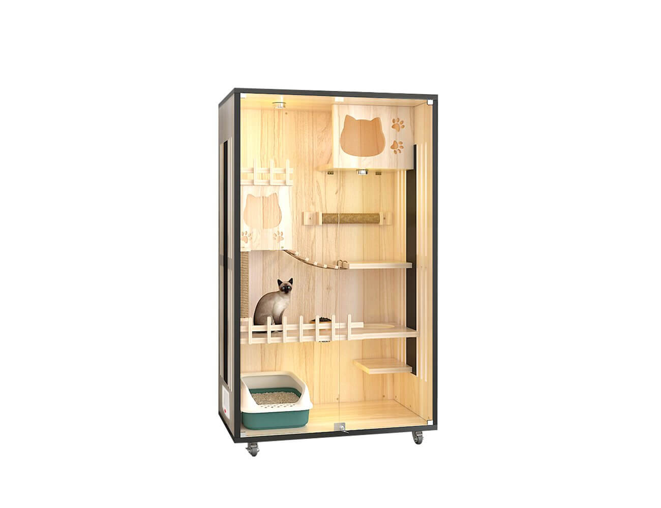 Luxury Cat Villa-90*60*150, ,