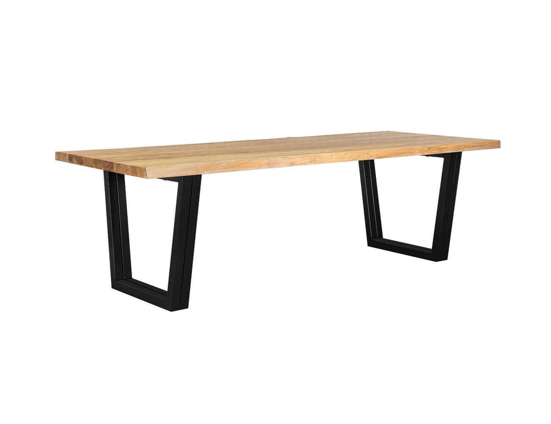 Acerbic Teak Dining Table And Bench Bundle - 250cm, ,