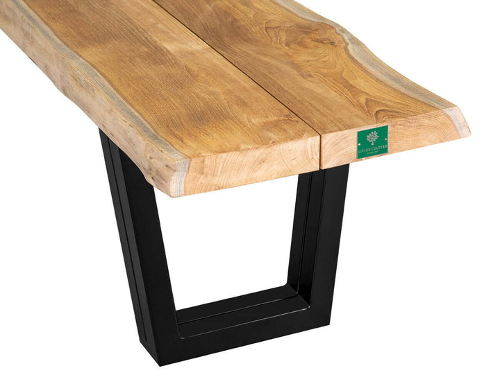 Acerbic Teak Dining Table And Bench Bundle - 250cm, ,