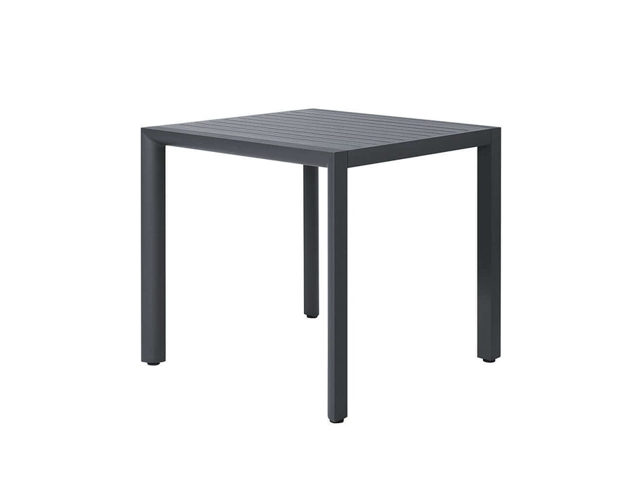 Arcus Aluminium Outdoor Patio Dining Table 80cm, Colour: Dark Grey,