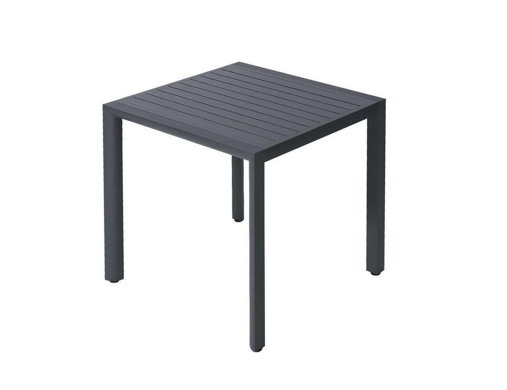 Arcus Aluminium Outdoor Patio Dining Table 80cm, Colour: Dark Grey,