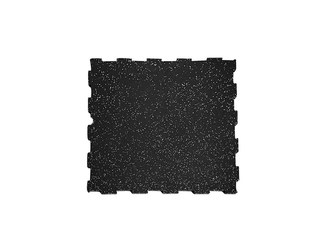 Gym Rubber Floor Mat - 15mm Black