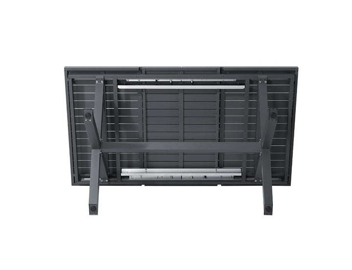 Tuba Outdoor Extension Table + 2 Bench Seats, Colour: Dark Grey,