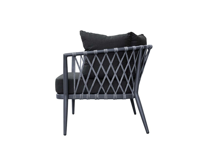 Caspian Outdoor Club Chair - Charcoal