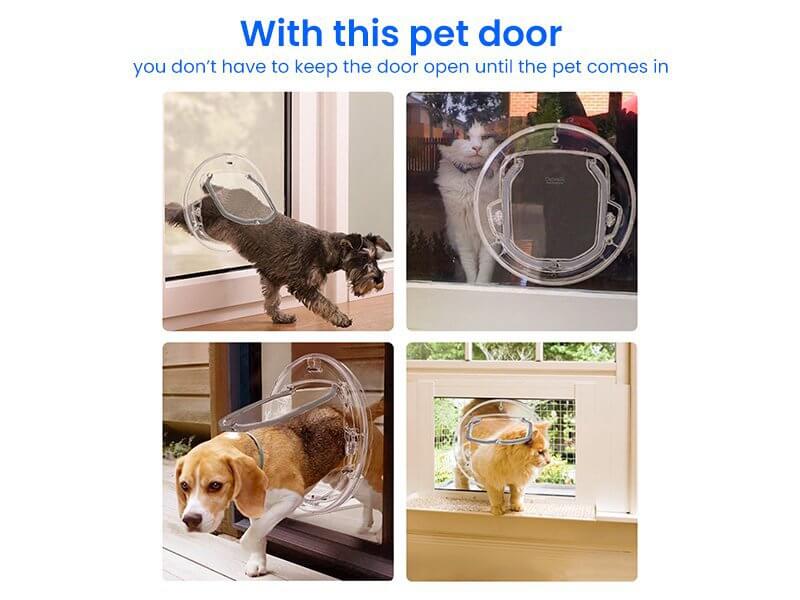 Cat Door - Transparent