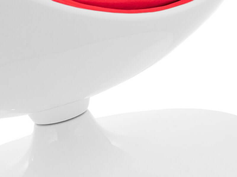 Classic Modern Ball Chair--, Colour: Black/Red,