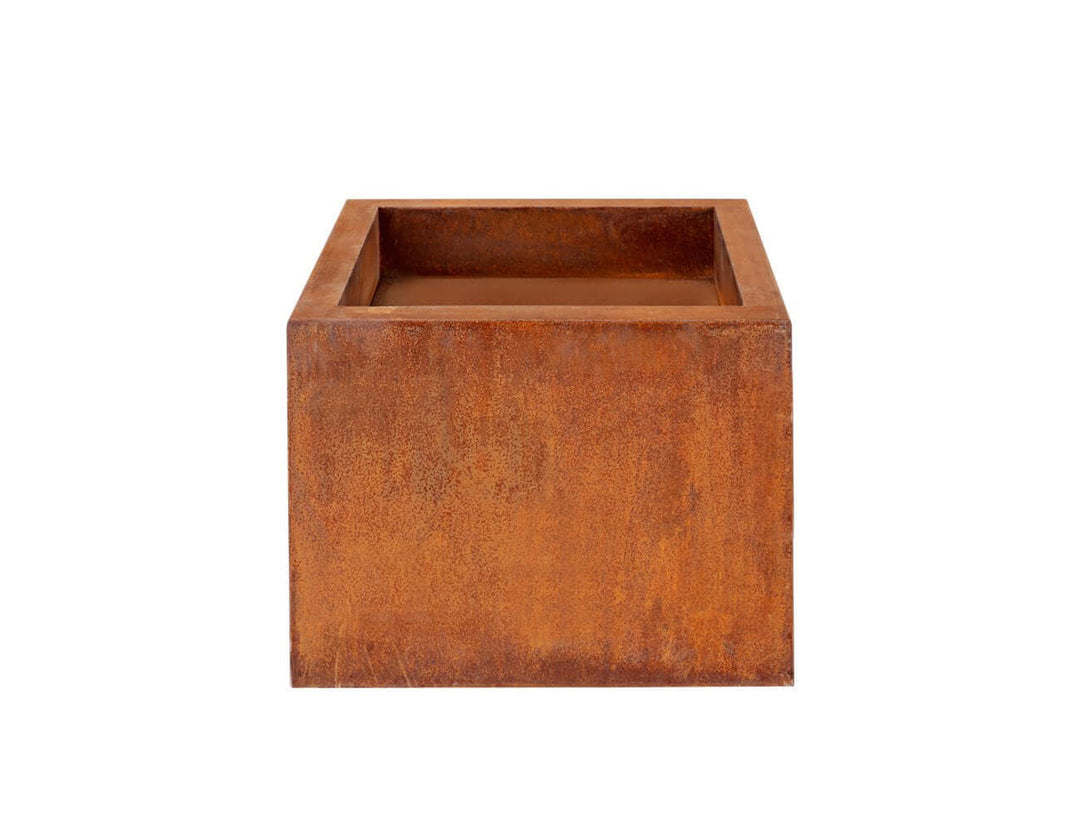 Corten Steel Square Fire Pit Brazier - Natural Rust Patina Finish 55 X 55 X 42cm, ,